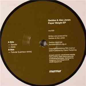 Geddes & Alex Jones  - Paper Weight EP download free