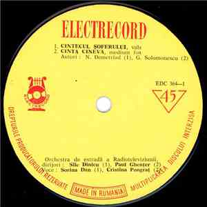 Various - Cîntecul Șoferului / Cînta Cineva / M-oi Fi-ndrăgostit / Poate Cînți Și Tu download free